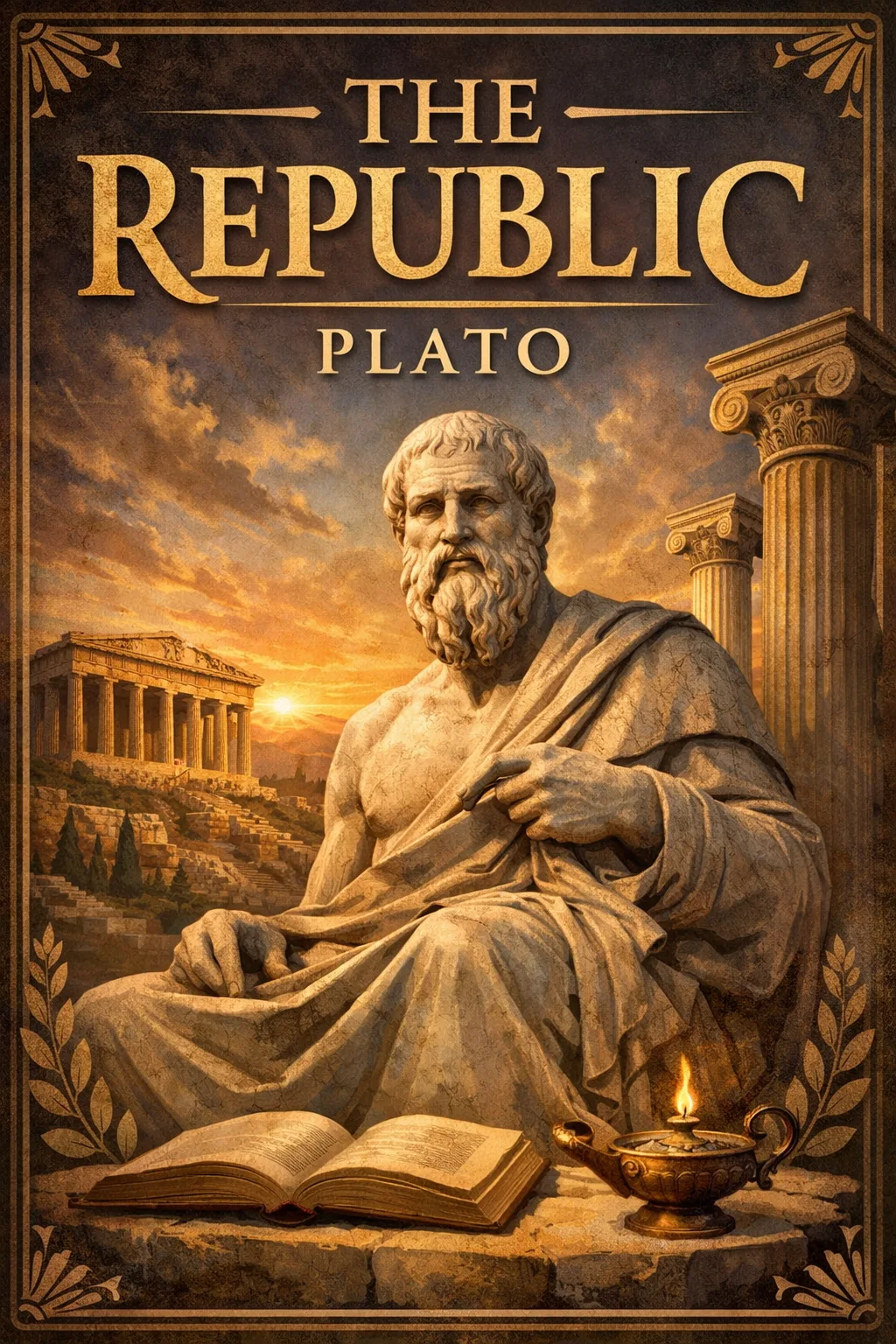 the republic book cover by pluto